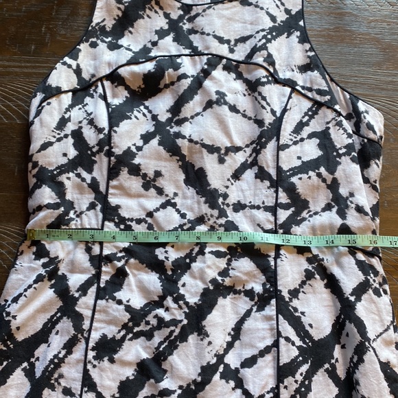 Women’s Cynthia Rowley Racer Back Linen Abstract Print Dress Size 14 - Picture 7 of 7